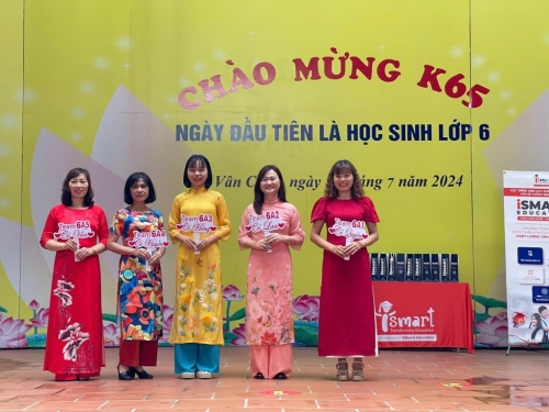 Ngày đầu tiên là học sinh lớp 6