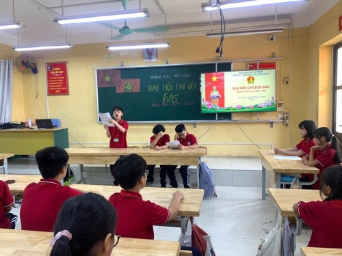 Đại hội các chi đội nhiệm kì năm học 2024 - 2025