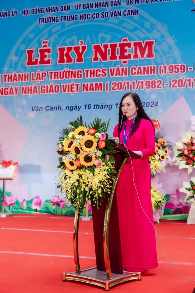 Lễ kỉ niệm 65 năm thành lập Trường THCS Vân Canh (1959 - 2024)