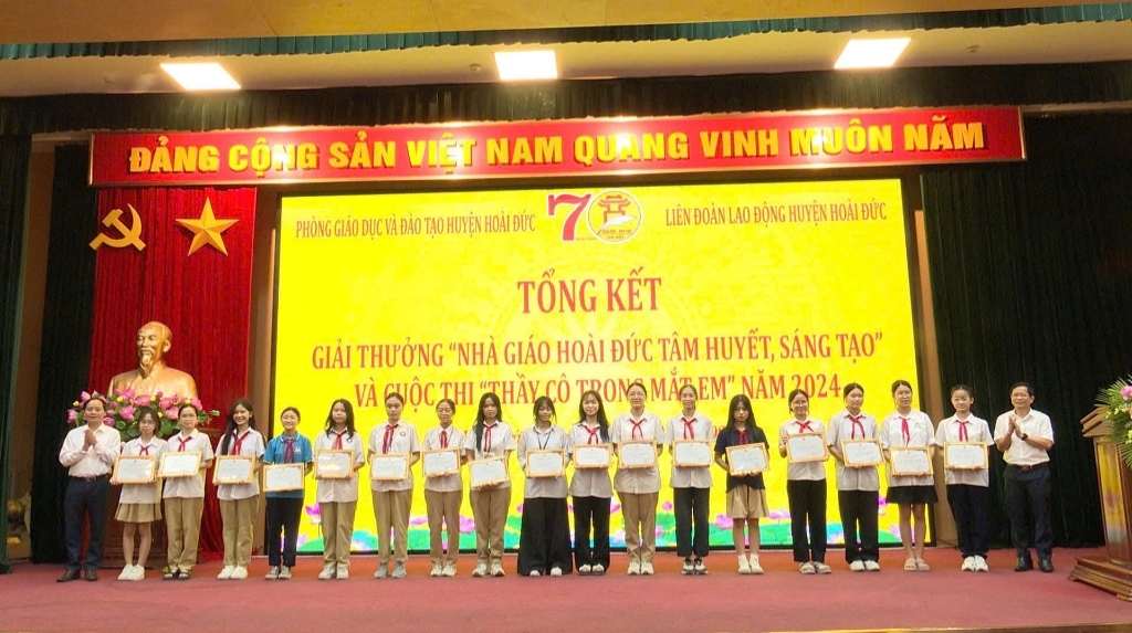 Giải thưởng “Nhà giáo hoài đức tâm huyết sáng tạo” và cuộc thi "Thầy cô trong mắt em" năm 2024