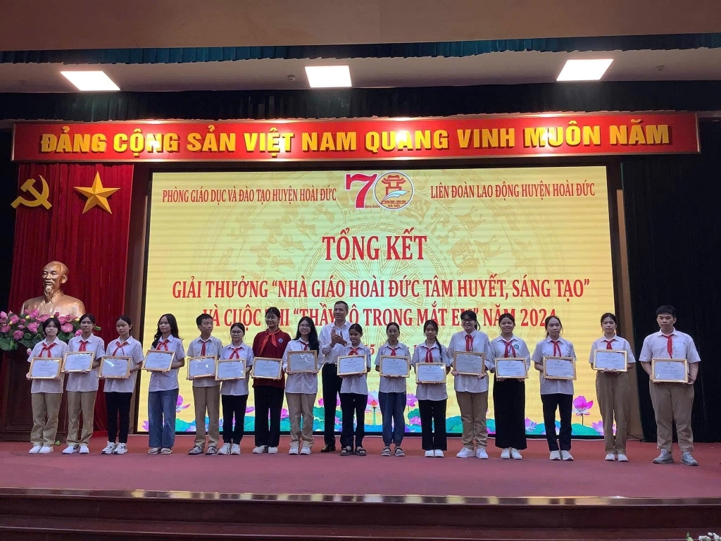 Giải thưởng “Nhà giáo hoài đức tâm huyết sáng tạo” và cuộc thi "Thầy cô trong mắt em" năm 2024