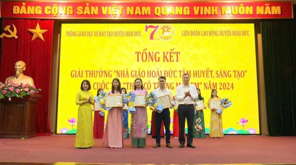 Giải thưởng “Nhà giáo hoài đức tâm huyết sáng tạo” và cuộc thi "Thầy cô trong mắt em" năm 2024