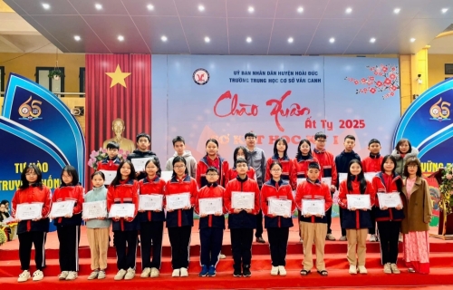 Lễ sơ kết học kì I, năm học 2024 – 2025