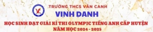 Vinh danh học sinh xuất sắc đạt giải kì thi olympic tiếng anh cấp huyện năm học 2024-2025