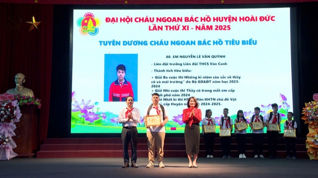 Đại hội cháu ngoan bác hồ - huyện Hoài Đức lần thứ XI - năm 2025
