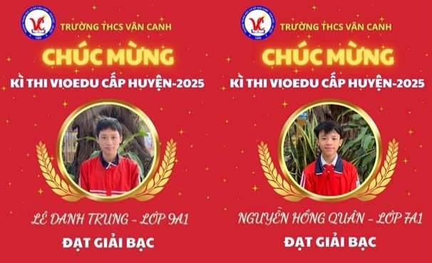Vinh danh học sinh xuất sắc đạt giải trong kỳ thi vioedu cấp huyện năm học 2024-2025