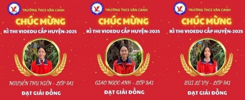 Vinh danh học sinh xuất sắc đạt giải trong kỳ thi vioedu cấp huyện năm học 2024-2025