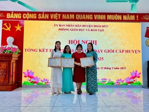 Hội nghị tổng kết hội thi giáo viên dạy giỏi huyện Hoài Đức