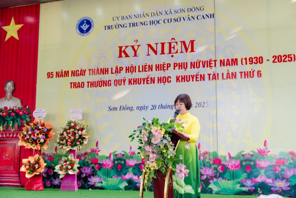 Kỉ niệm 95 năm ngày thành lập Hội Liên hiệp phụ nữ Việt Nam, trao thưởng khuyến học, khuyến tài