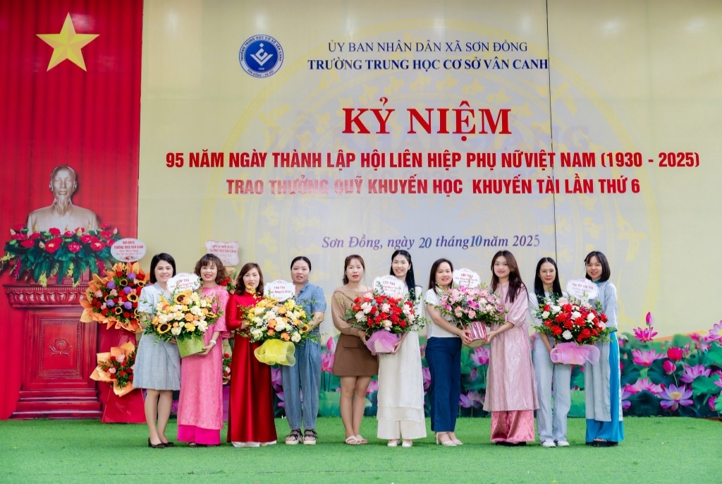 Kỉ niệm 95 năm ngày thành lập Hội Liên hiệp phụ nữ Việt Nam, trao thưởng khuyến học, khuyến tài