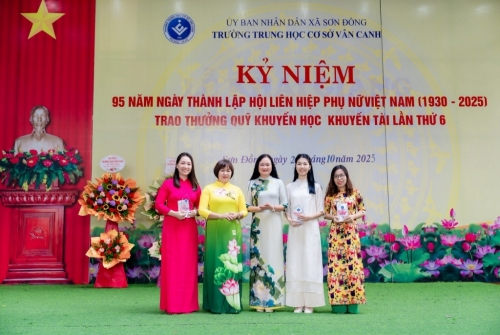 Kỉ niệm 95 năm ngày thành lập Hội Liên hiệp phụ nữ Việt Nam, trao thưởng khuyến học, khuyến tài
