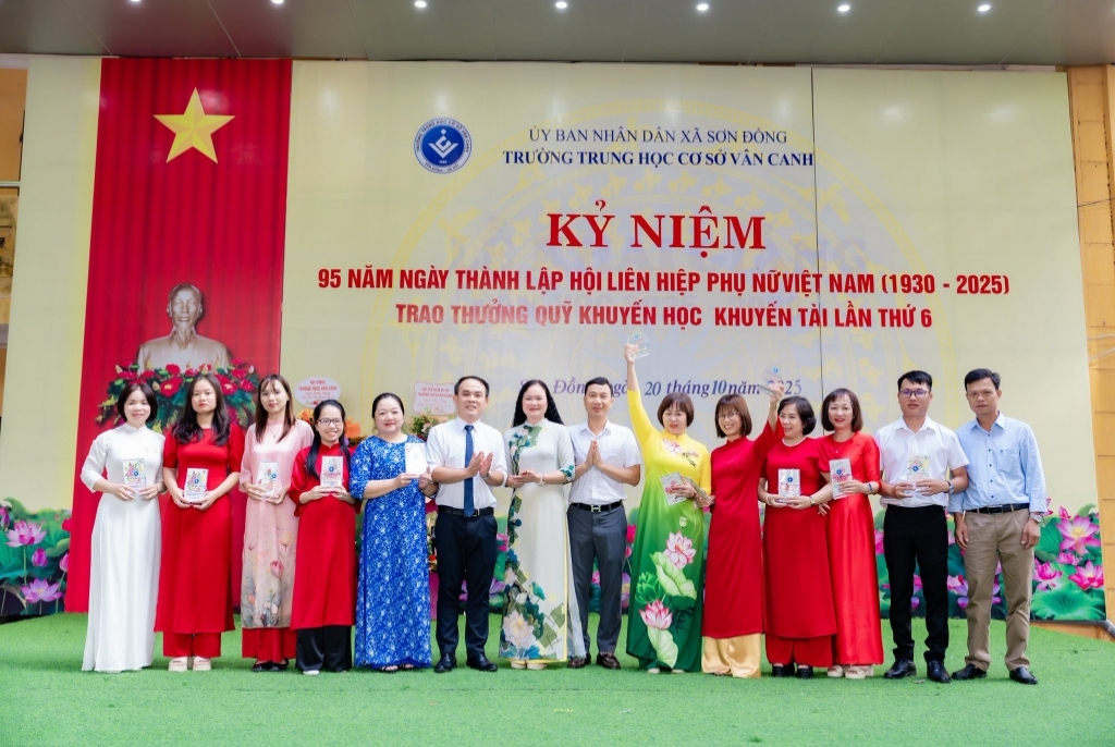 Kỉ niệm 95 năm ngày thành lập Hội Liên hiệp phụ nữ Việt Nam, trao thưởng khuyến học, khuyến tài
