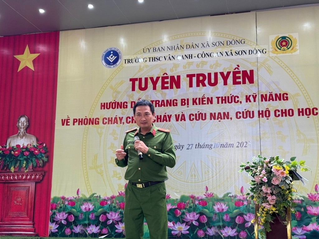 Tuyên truyền, trang bị kiến thức và kỹ năng về pccc, cứu nạn, cứu hộ cho học sinh
