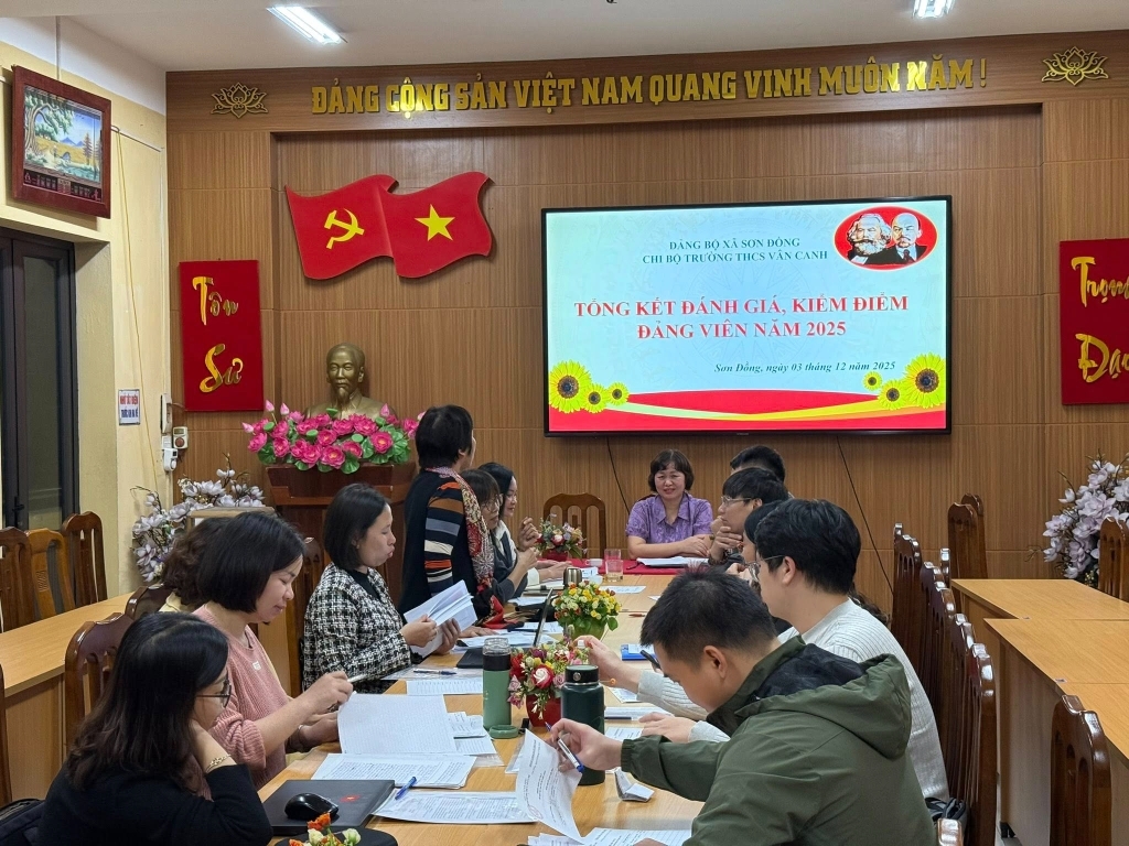 Hội nghị tổng kết đánh giá, kiểm điểm đảng viên năm 2025