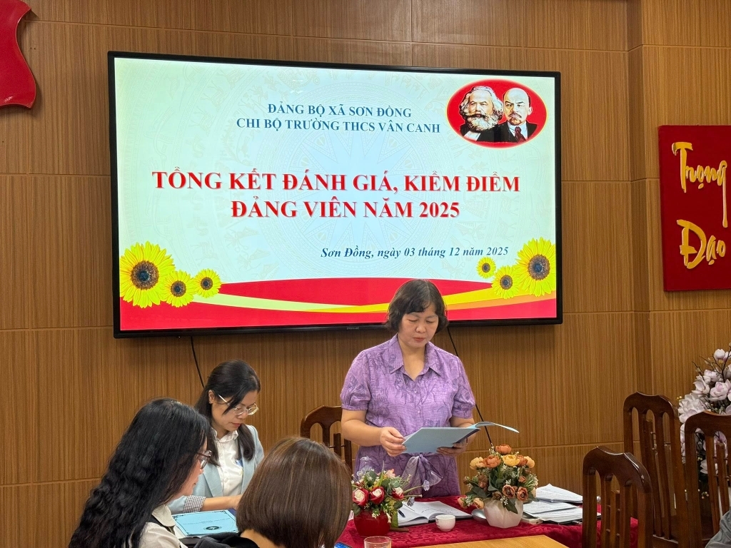 Hội nghị tổng kết đánh giá, kiểm điểm đảng viên năm 2025