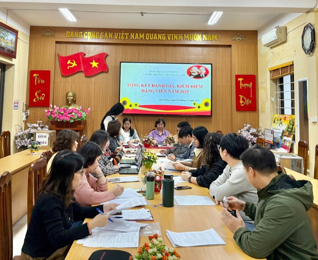 Hội nghị tổng kết đánh giá, kiểm điểm đảng viên năm 2025