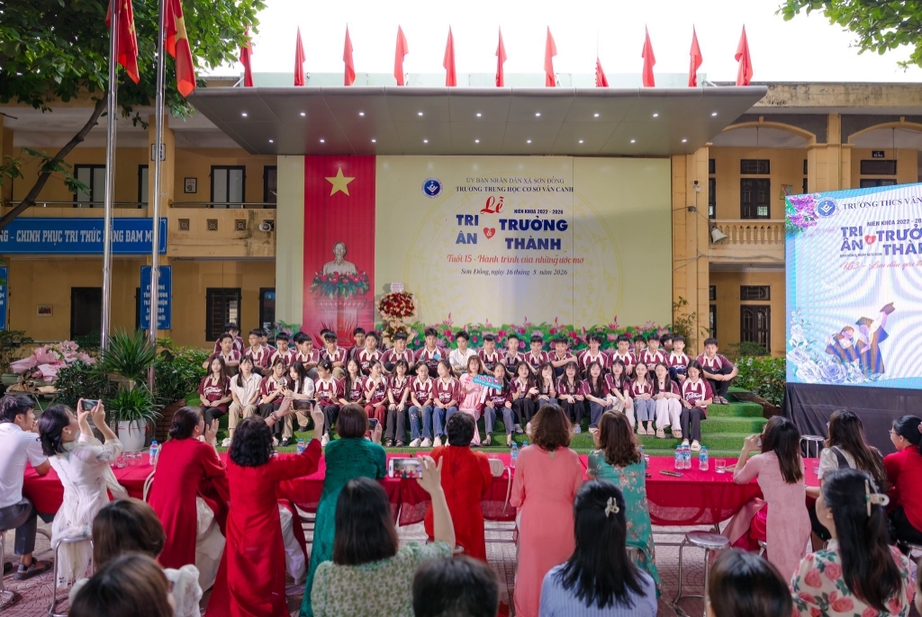 Tri ân thầy cô và trưởng thành của học sinh khối 9 (niên khóa 2022 - 2026)