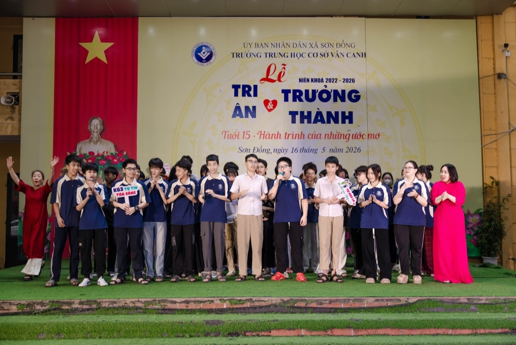 Tri ân thầy cô và trưởng thành của học sinh khối 9 (niên khóa 2022 - 2026)