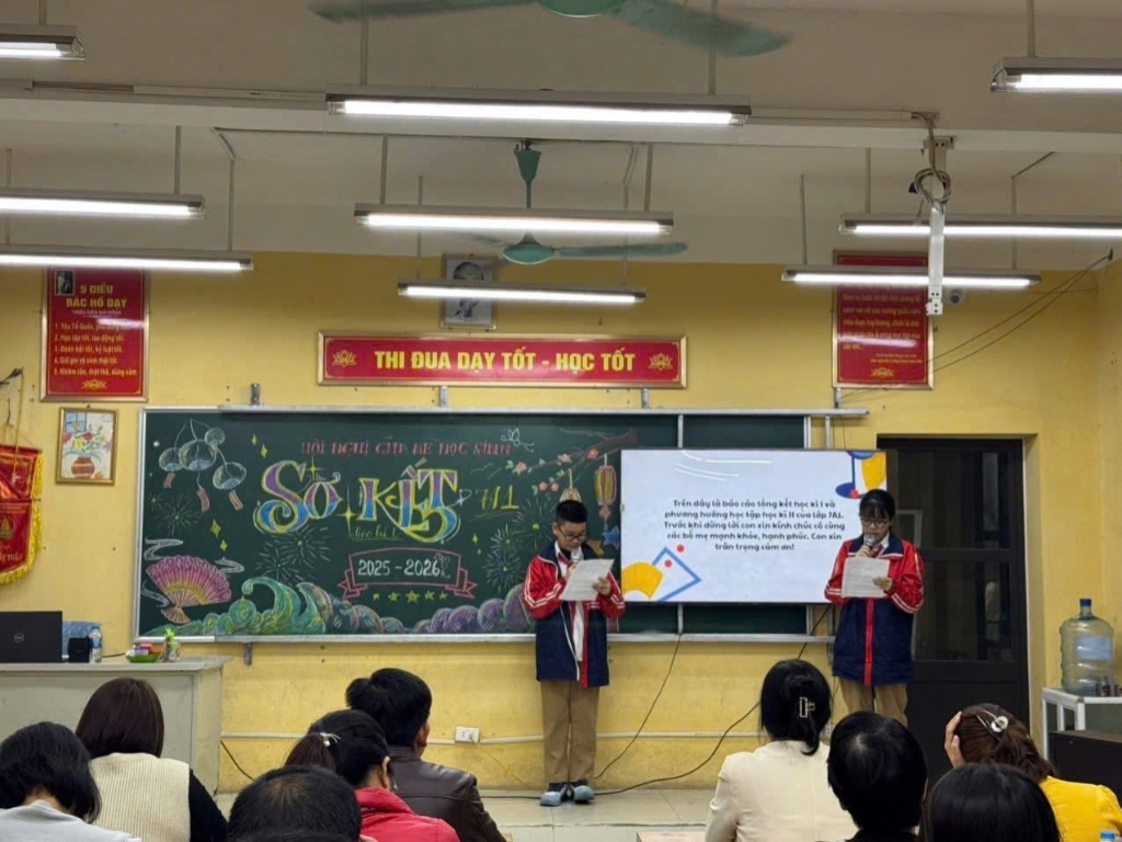 Hội nghị cha mẹ học sinh sơ kết học kì 1 năm học 2025–2026