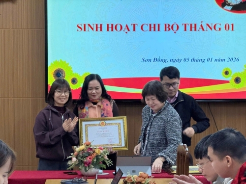 Sinh hoạt chi bộ tháng 01/2026
