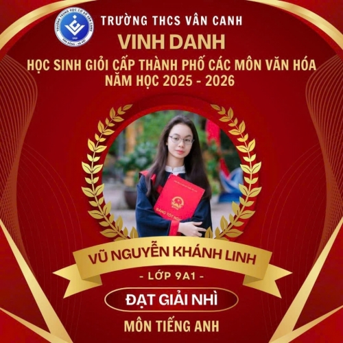 Vinh danh học sinh giỏi các môn văn hóa thành phố Hà Nội năm học 2025-2026