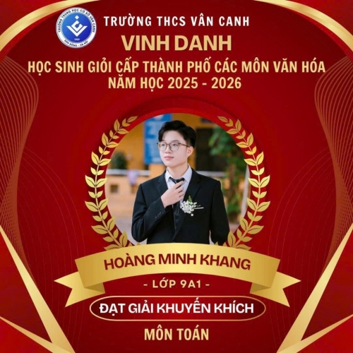 Vinh danh học sinh giỏi các môn văn hóa thành phố Hà Nội năm học 2025-2026