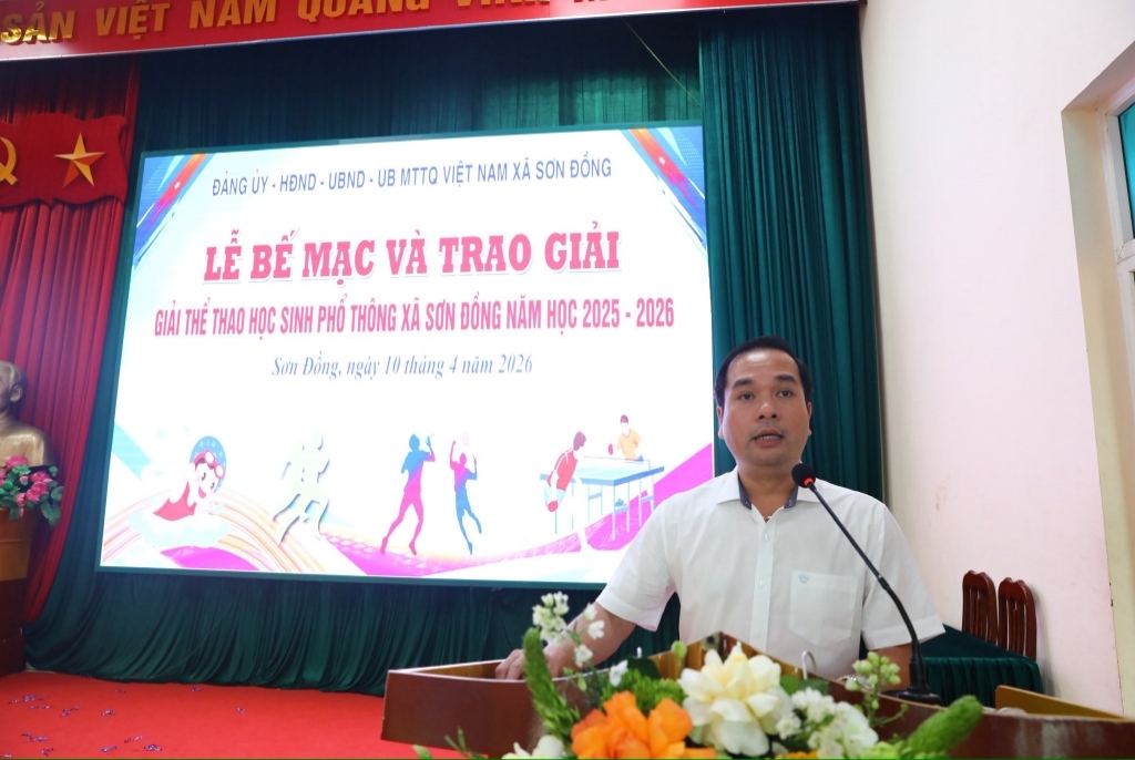 🏅🌟 Lễ bế mạc và trao giải giải thể thao học sinh phổ thông xã Sơn Đồng năm học 2025–2026 🌟🏅