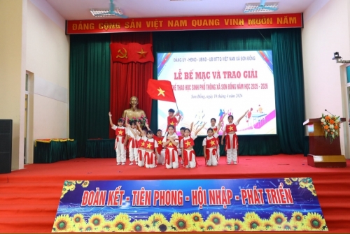 🏅🌟 Lễ bế mạc và trao giải giải thể thao học sinh phổ thông xã Sơn Đồng năm học 2025–2026 🌟🏅