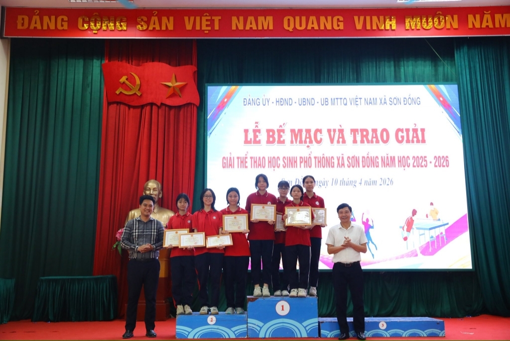 🏅🌟 Lễ bế mạc và trao giải giải thể thao học sinh phổ thông xã Sơn Đồng năm học 2025–2026 🌟🏅