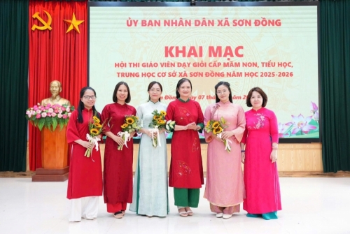 🌻 Khai mạc hội thi giáo viên dạy giỏi xã Sơn Đồng năm học 2025 - 2026 🌻