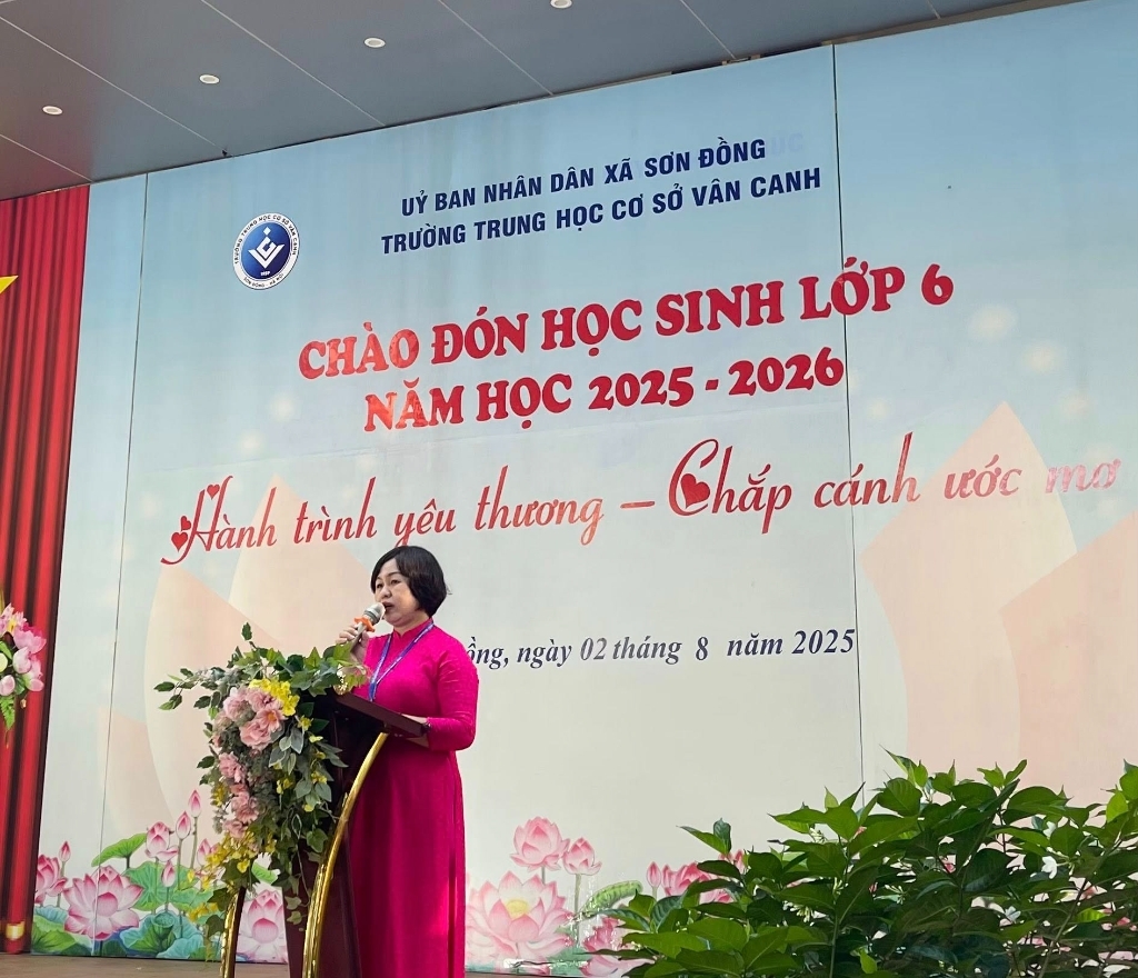 Trường thcs vân canh hân hoan chào đón học sinh lớp 6 – năm học 2025-2026