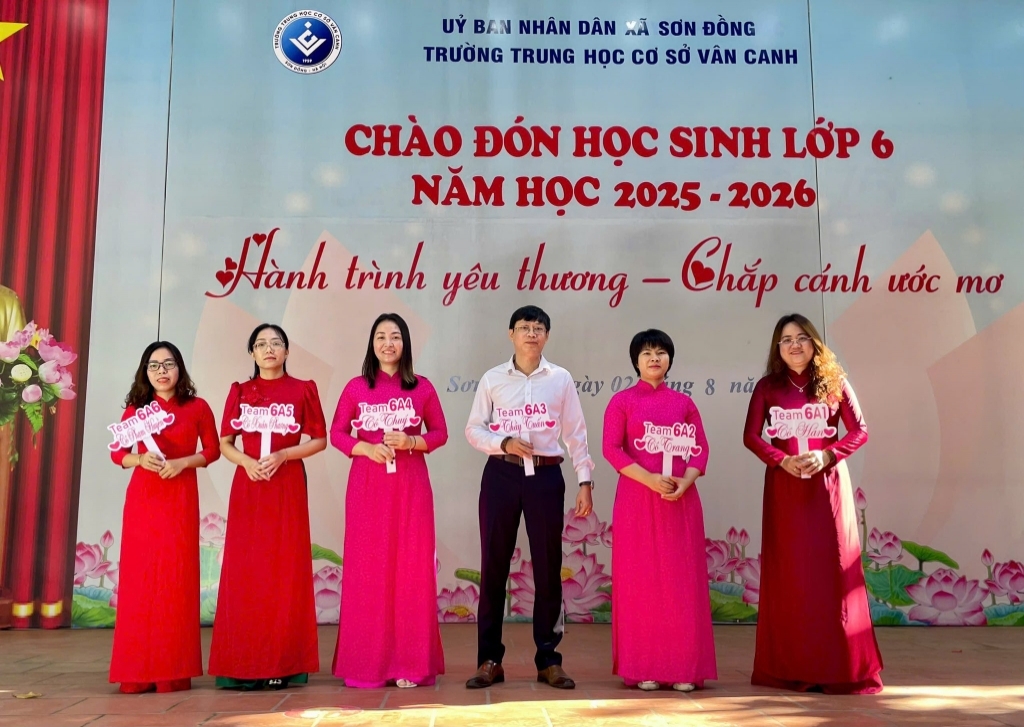 Trường thcs vân canh hân hoan chào đón học sinh lớp 6 – năm học 2025-2026