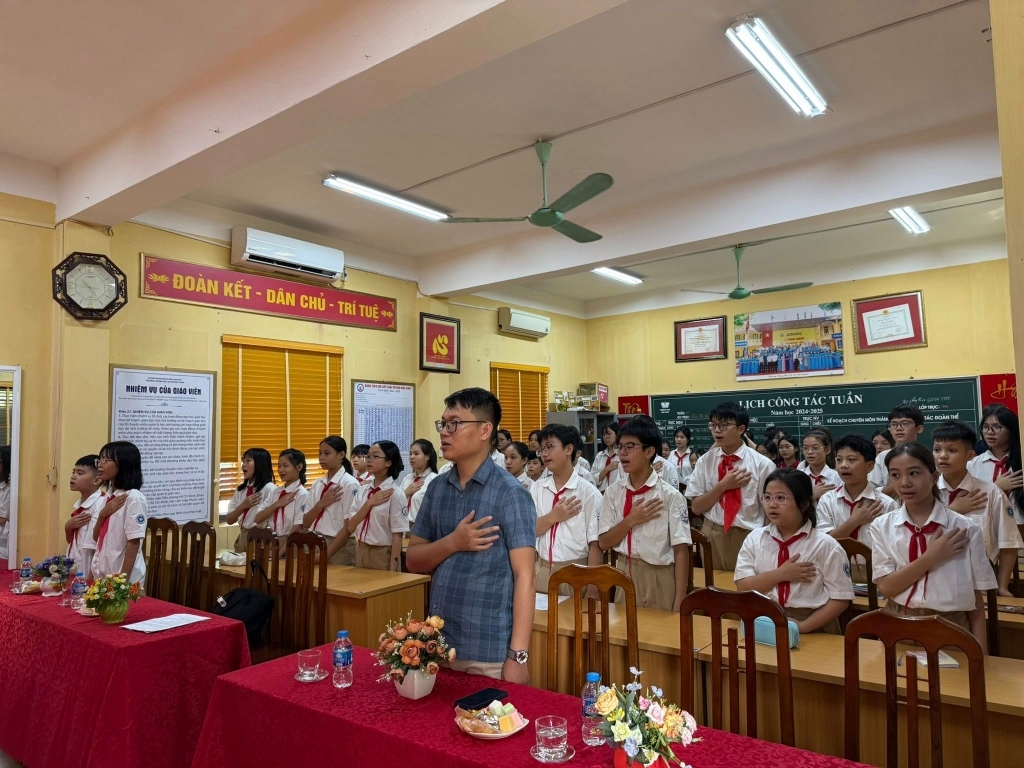 Đại hội liên đội trường thcs vân canh nhiệm kì năm học 2025 – 2026