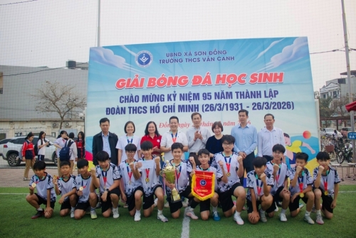 Lễ bế mạc giải bóng đá học sinh – năm học 2025 – 2026