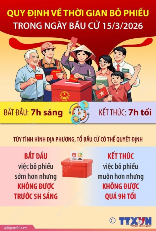 Hướng dẫn cử tri tham gia bầu cử ngày 15/3/2026