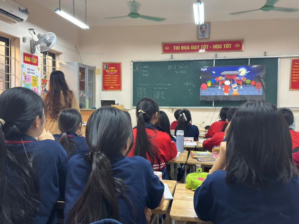 Dự giờ môn tiếng trung tại lớp 6a3 – bài: số đếm