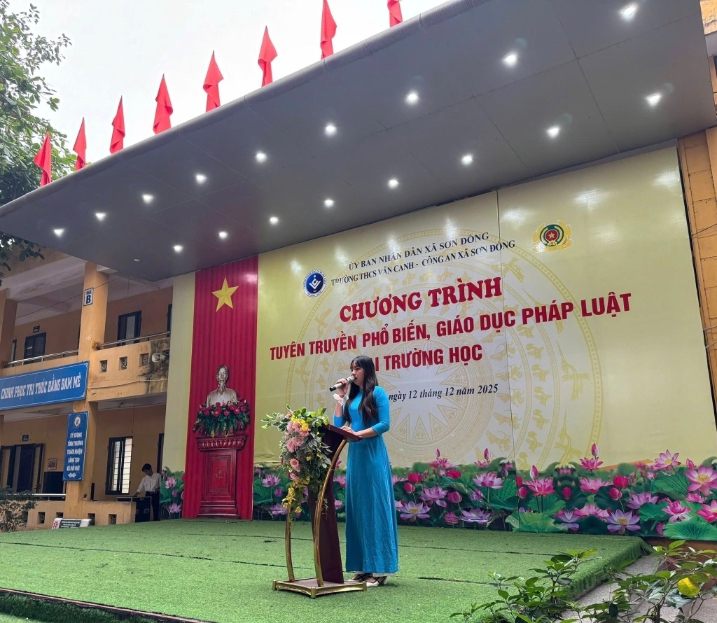 Tuyên truyền, phổ biến giáo dục pháp luật tại Trường THCS Vân Canh