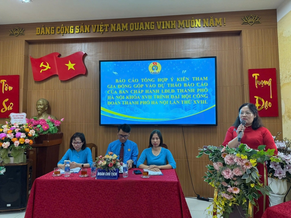 Đại Hội Công Đoàn Trường THCS Vân Canh nhiệm kỳ 2025–2030