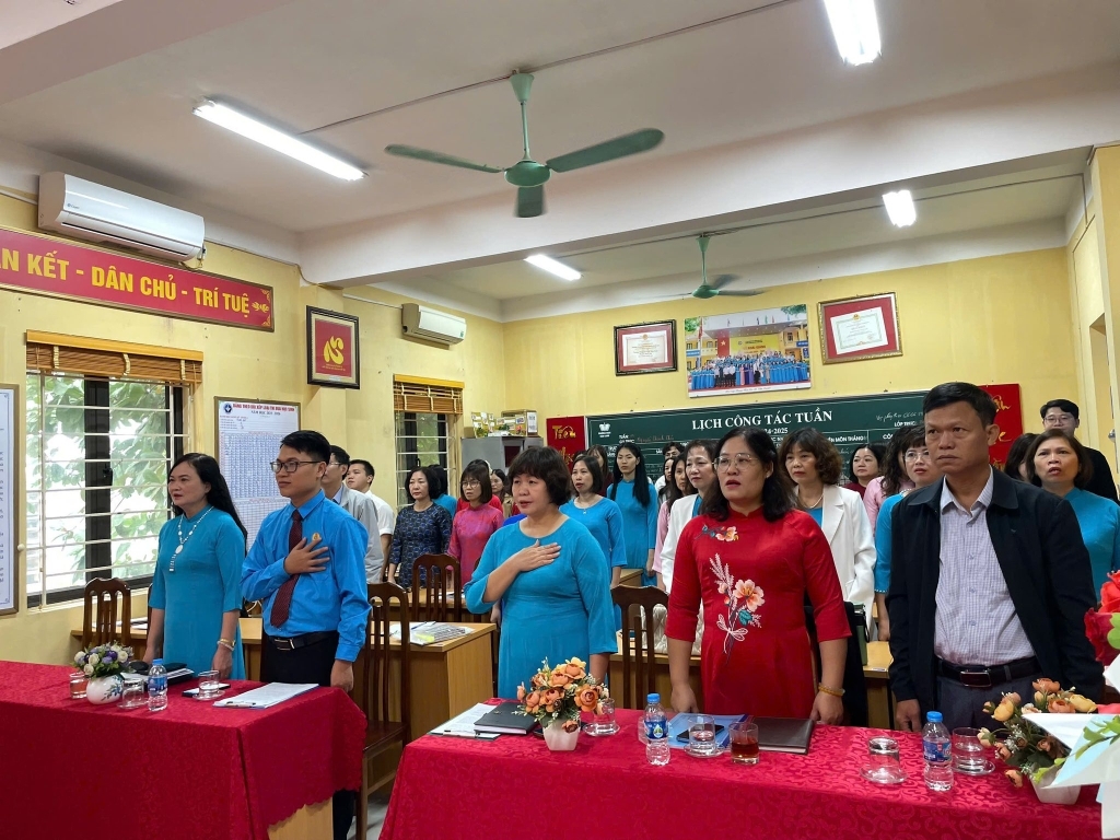 Đại Hội Công Đoàn Trường THCS Vân Canh nhiệm kỳ 2025–2030