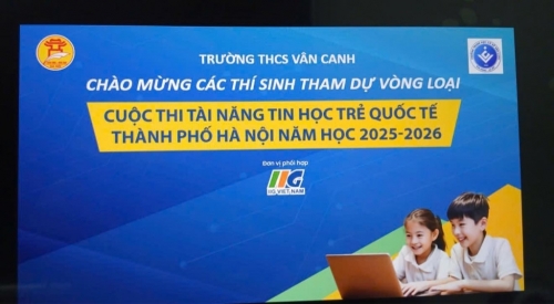 Học sinh THCS Vân Canh tham dự các sân chơi trí tuệ cấp Thành Phố